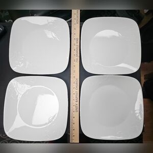 Elegant Corelle Cherish Square Dinner Plates Set Of 4